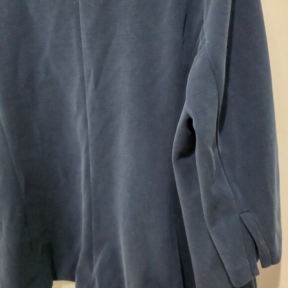 Skies Are Blue Plus Size 2X Navy Blue Blazer – Floral Lined Lightweight Work - Picture 12 of 14